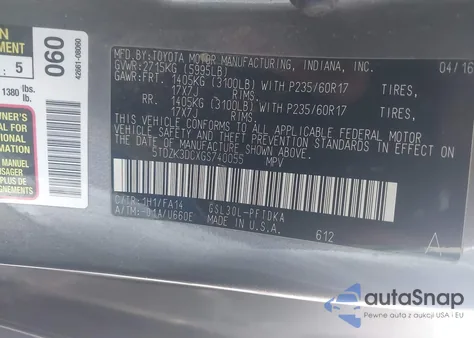 2016 Toyota Sienna L 7 Passenger from USA, damaged, VIN 5TDZK3DCXGS740055